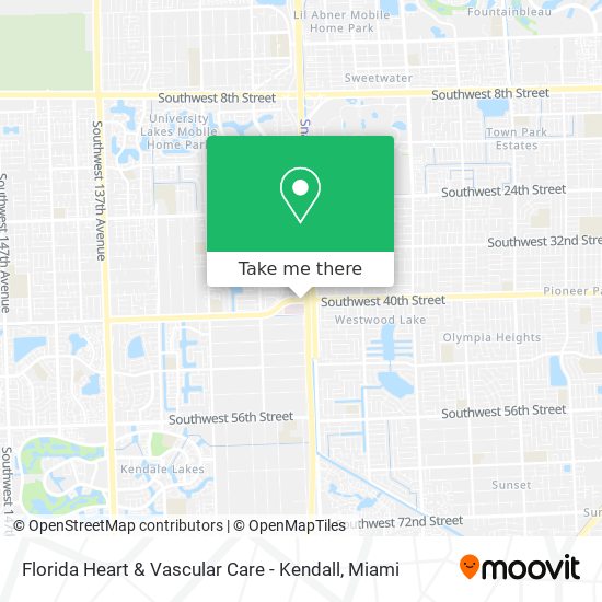 Mapa de Florida Heart & Vascular Care - Kendall