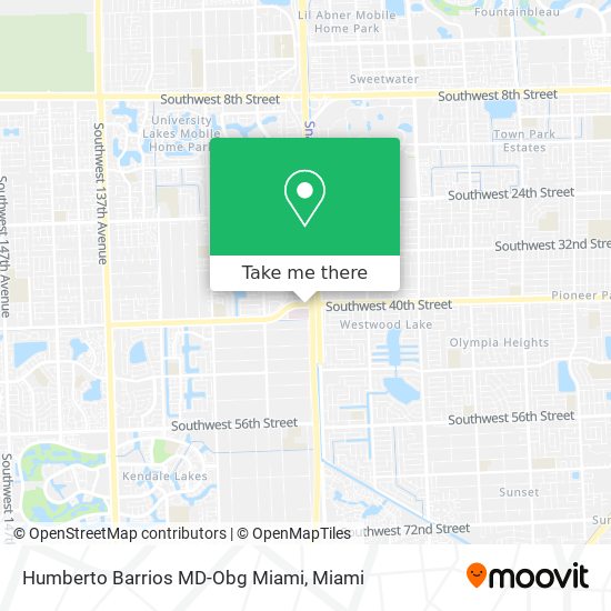 Humberto Barrios MD-Obg Miami map