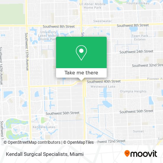 Kendall Surgical Specialists map
