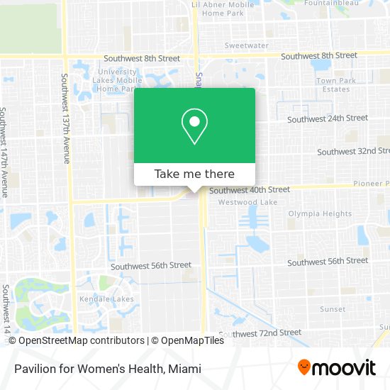 Pavilion for Women's Health map