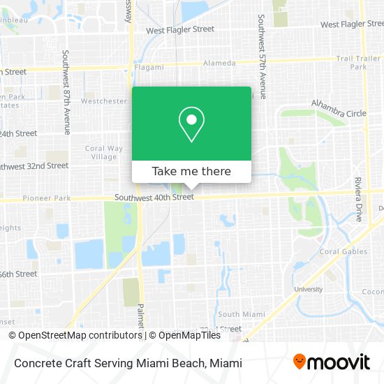 Mapa de Concrete Craft Serving Miami Beach