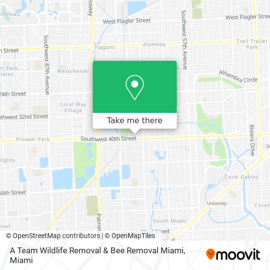 A Team Wildlife Removal & Bee Removal Miami map