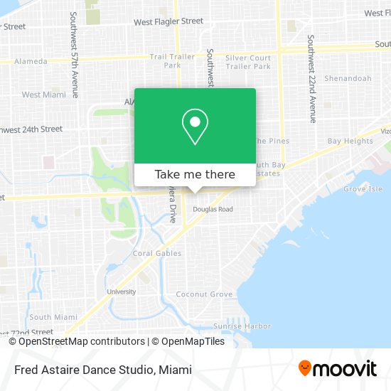 Mapa de Fred Astaire Dance Studio