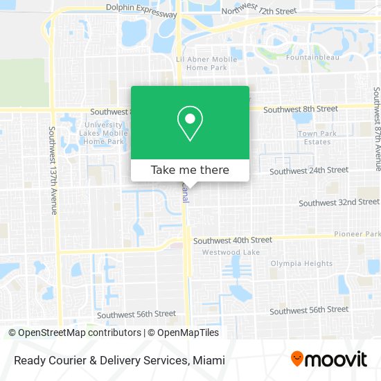 Ready Courier & Delivery Services map