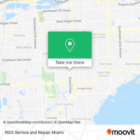 RGG Service and Repair map