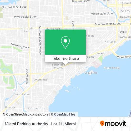 Miami Parking Authority - Lot #1 map