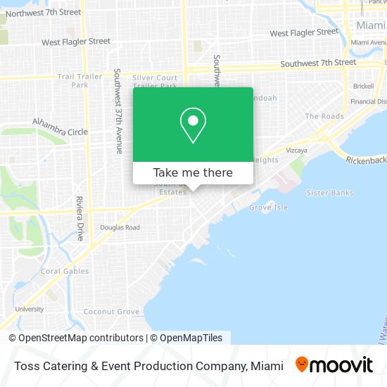 Mapa de Toss Catering & Event Production Company