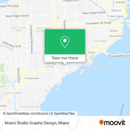 Mapa de Miami Studio Graphic Design
