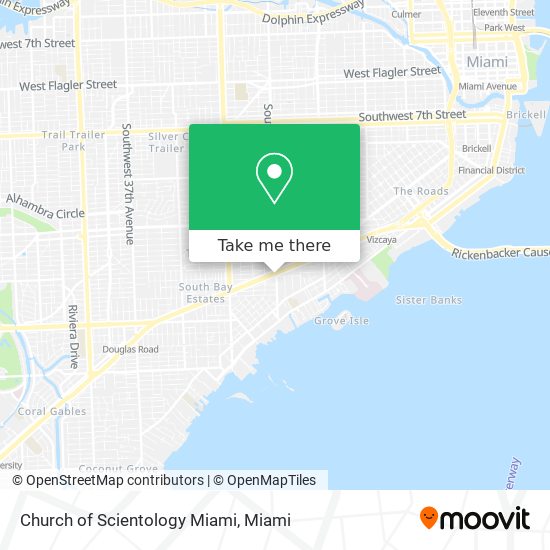 Mapa de Church of Scientology Miami