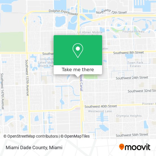 Mapa de Miami Dade County