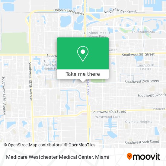 Medicare Westchester Medical Center map