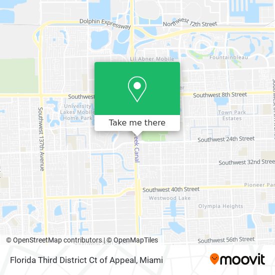 Florida Third District Ct of Appeal map