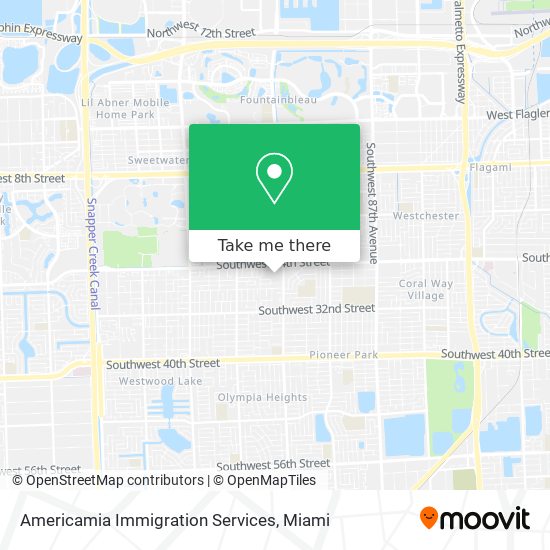 Mapa de Americamia Immigration Services