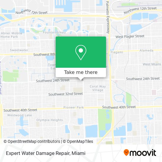 Mapa de Expert Water Damage Repair