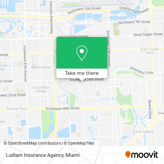 Ludlam Insurance Agency map