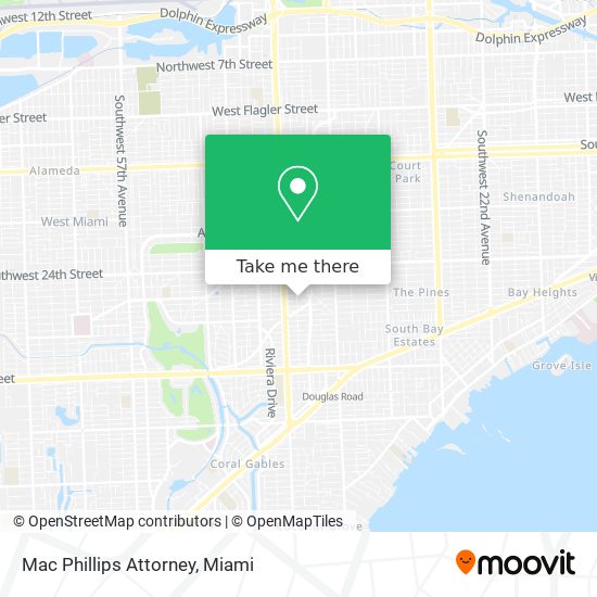 Mac Phillips Attorney map