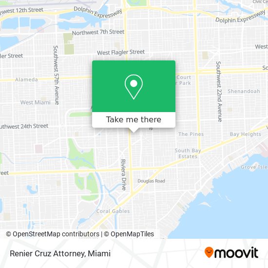 Renier Cruz Attorney map