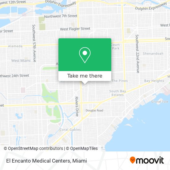 Mapa de El Encanto Medical Centers