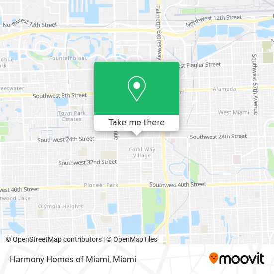 Harmony Homes of Miami map