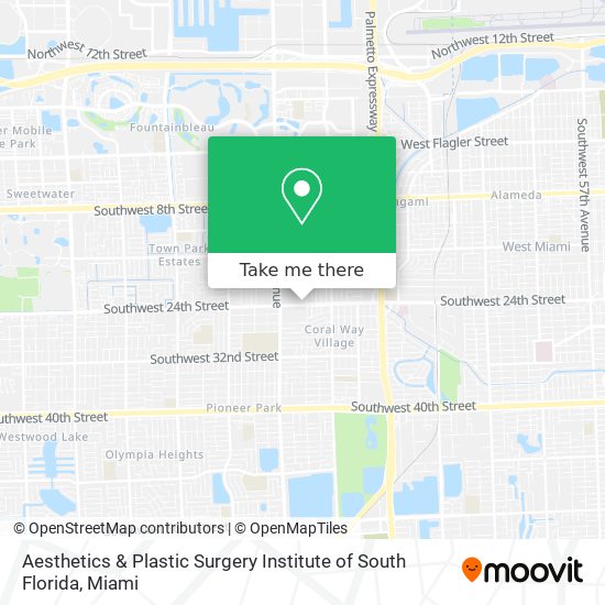 Mapa de Aesthetics & Plastic Surgery Institute of South Florida