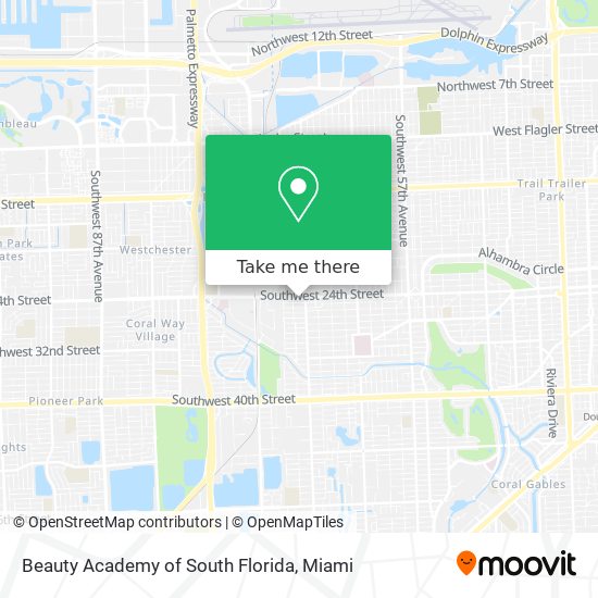 Beauty Academy of South Florida map
