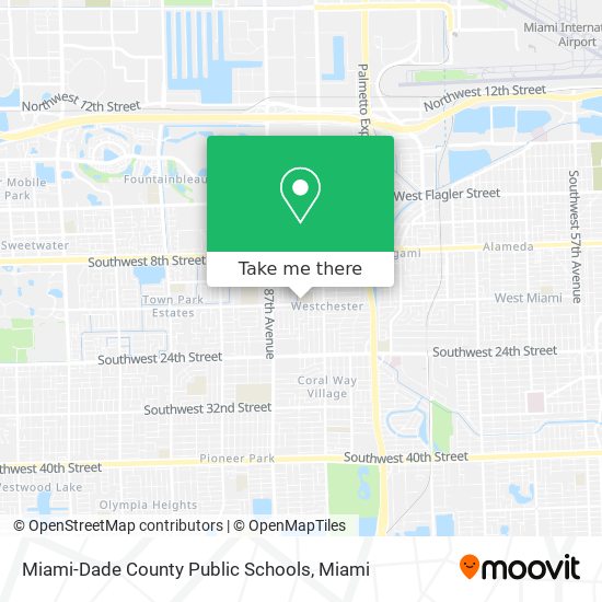 Miami-Dade County Public Schools map
