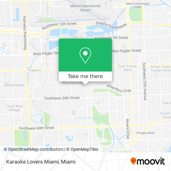 Karaoke Lovers Miami map