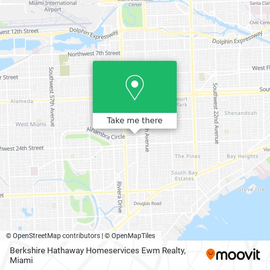 Berkshire Hathaway Homeservices Ewm Realty map