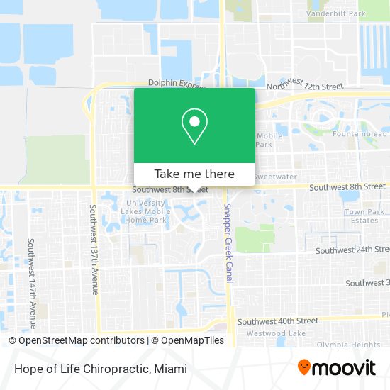 Hope of Life Chiropractic map