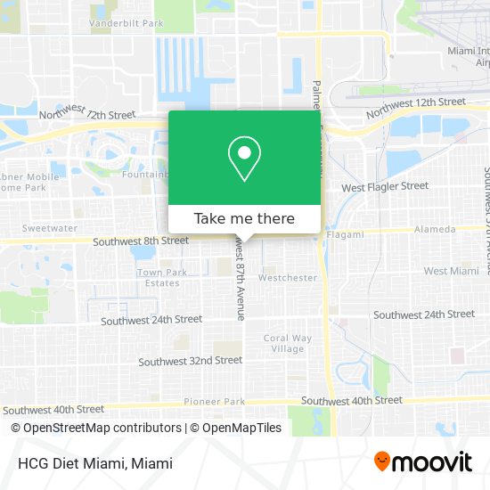 Mapa de HCG Diet Miami