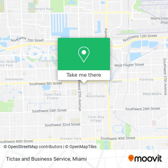 Tictax and Business Service map