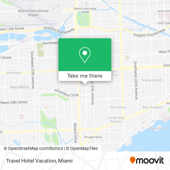 Travel Hotel Vacation map