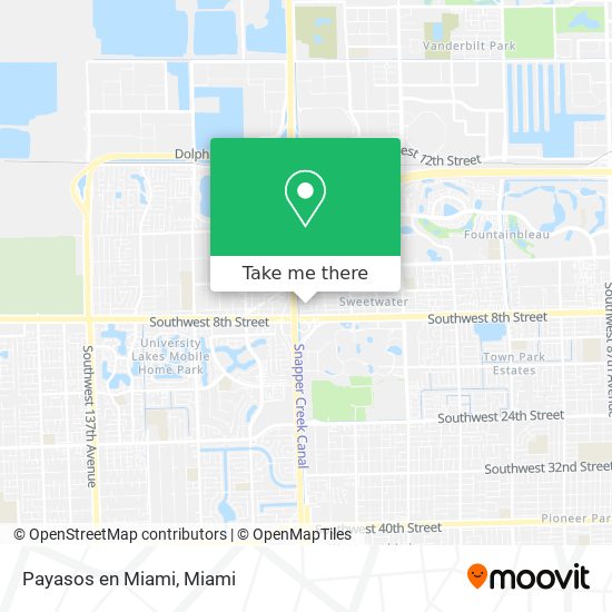 Payasos en Miami map