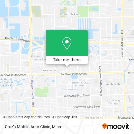 Cruz's Mobile Auto Clinic map