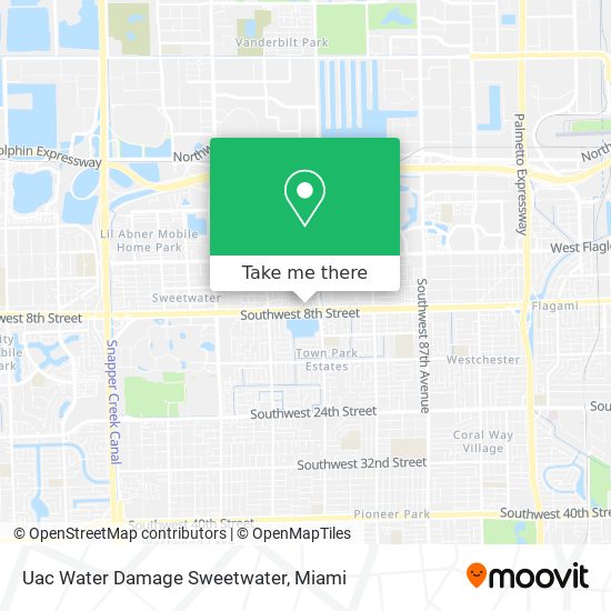 Mapa de Uac Water Damage Sweetwater