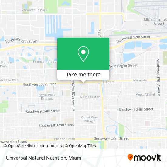 Mapa de Universal Natural Nutrition