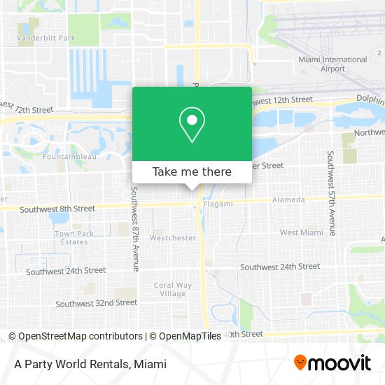 A Party World Rentals map