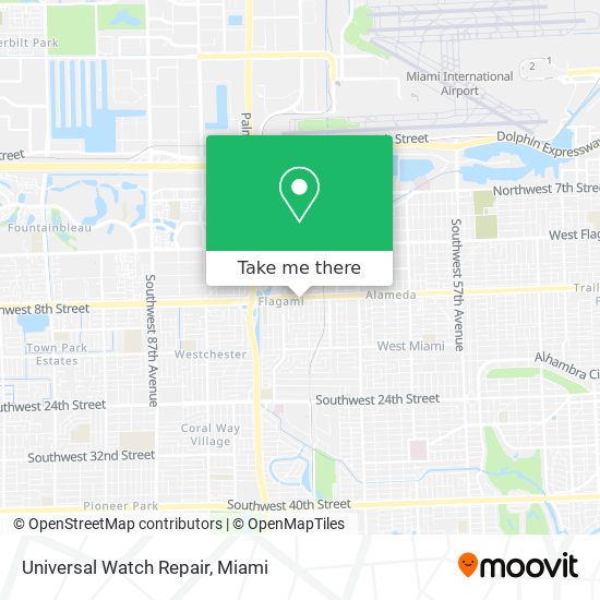 Universal Watch Repair map