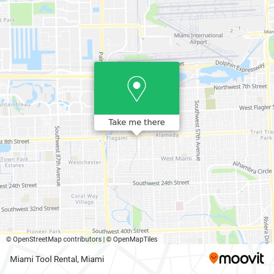 Mapa de Miami Tool Rental