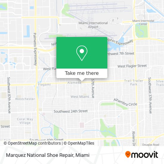 Marquez National Shoe Repair map