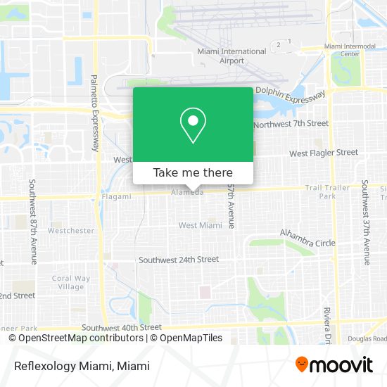 Mapa de Reflexology Miami