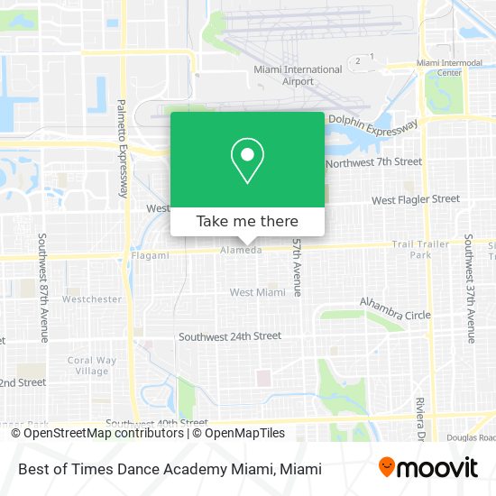 Mapa de Best of Times Dance Academy Miami