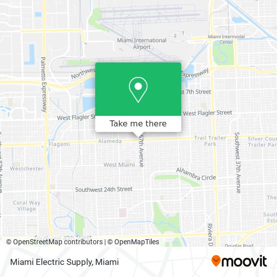 Mapa de Miami Electric Supply