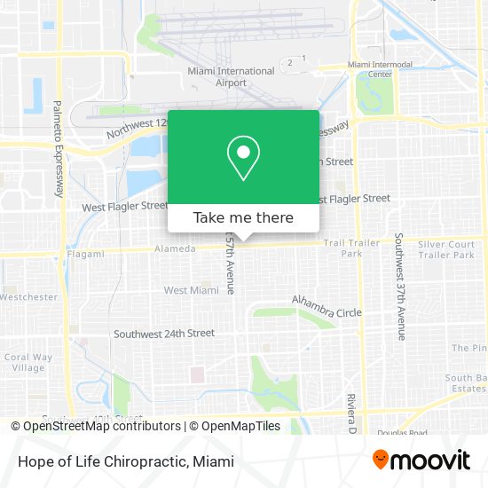 Hope of Life Chiropractic map