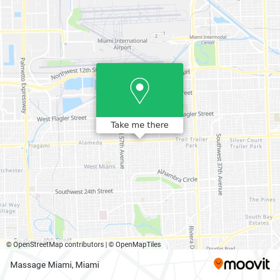 Massage Miami map