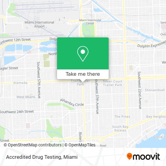 Accredited Drug Testing map