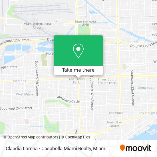 Claudia Lorena - Casabella Miami Realty map