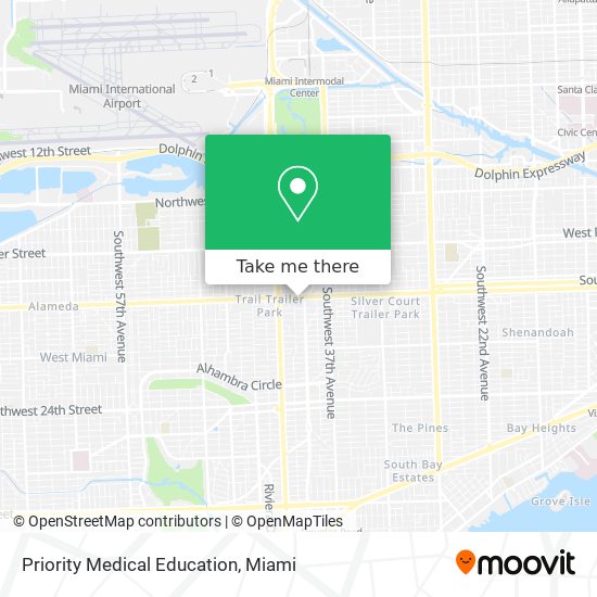 Mapa de Priority Medical Education