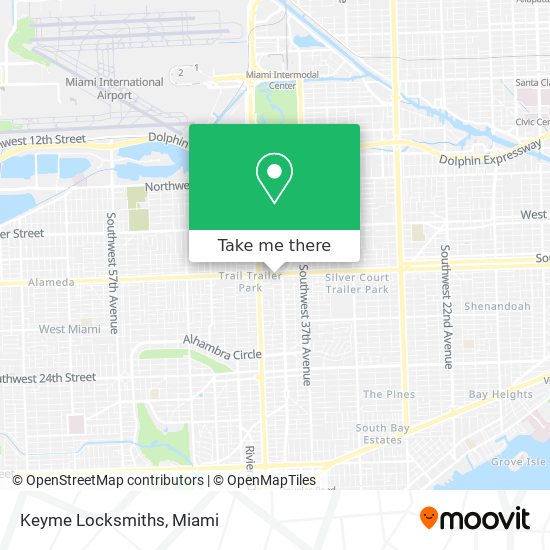 Keyme Locksmiths map