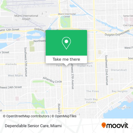 Dependable Senior Care map